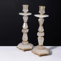 Pair of Tall Rock Crystal Candlesticks, 22.5H - Sold for $2,048 on 11-16-2025 (Lot 611).jpg
